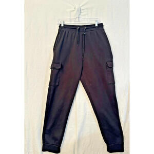 Jackson Hole Quality Athletic Goods Cargo Sweatpants Black Men's Size Large